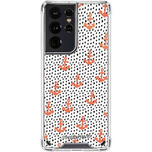 Bouffants and Broken Hearts Anchors and Dots Galaxy S21 Ultra 5G Clear Case